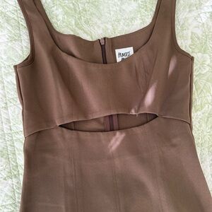 Brown Sleeveless Dress